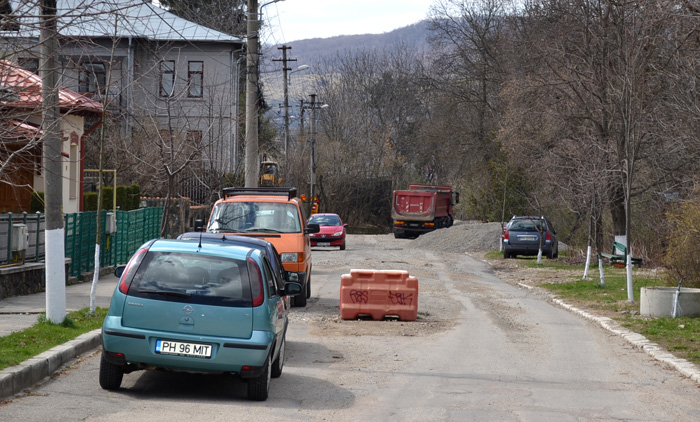 1 Strada Campineanu Stadiul lucrărilor de canalizare pe fronturile de lucru deschise în Câmpina în luna martie