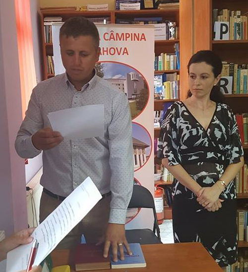 poiana constanda Alin Moldoveanu a depus jurământul pentru un nou mandat de primar al comunei Poiana Câmpina